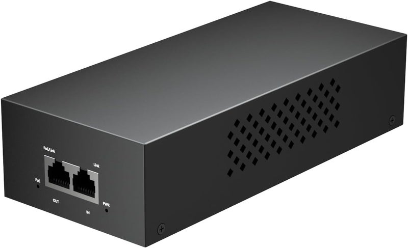 AUMOX PRO 2.5G PoE++ Injector 90W | Convert Non-PoE to PoE Adapter 10/100/1000/2500Mbps | 802.3af/at Compliant | Plug & Play | 100m (328ft) Range (2.5G 90W) - Image 1